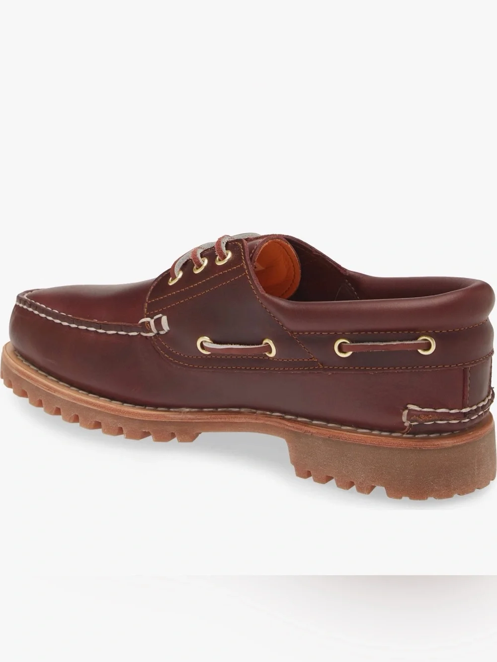 Timberland Authentic Boat Shoe 3 Eye Lug NEW Burgundy TB050009 648